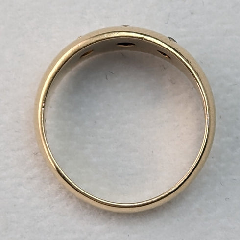 1899 年英國古董珠寶 18K 鑽石吉普賽戒指戒指