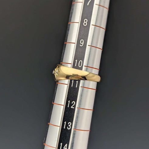1899 年英國古董珠寶 18K 鑽石吉普賽戒指戒指
