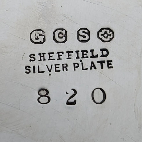 1880年代 英国アンティーク シルバープレート製 クッキージャー George Cutts & Sons