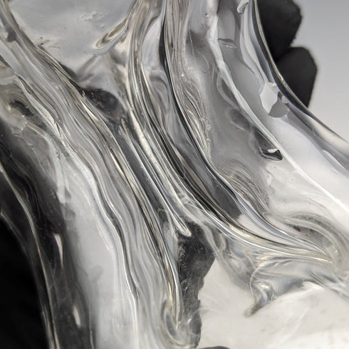 1900 British Antique Sterling Silver Decanter Glug Glug Glass Decanter