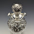 1900 British Antique Sterling Silver Decanter Glug Glug Glass Decanter