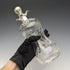 1900 British Antique Sterling Silver Decanter Glug Glug Glass Decanter
