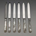 1950's British Vintage White Pearl Handle Cutlery 6 Pair Set with Case Mappin & Webb