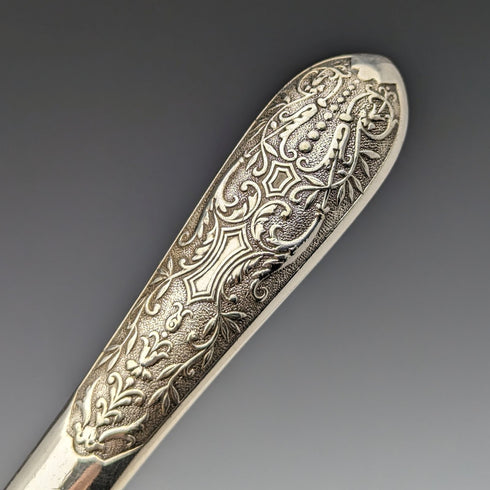 19世紀後半 英国アンティーク シルバープレート製 デザートカトラリー6ペアセット 木箱入り Fenton Brothers