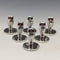 Vintage Sterling Silver Owl Shape Menu Holder Set of 6