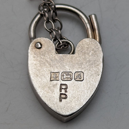 1975年 英国ヴィンテージ シルバー チャームブレスレット 80g