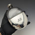 1900 British Antique Silver Plated Decorated Oval Glass Skittles Hip Flask