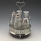 1779 British Antique Sterling Silver & Cut Glass Condiment Set Philip Freeman