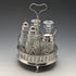 1779 British Antique Sterling Silver & Cut Glass Condiment Set Philip Freeman