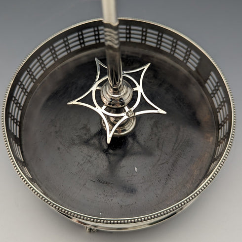 1779 British Antique Sterling Silver & Cut Glass Condiment Set Philip Freeman