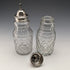 1779 British Antique Sterling Silver & Cut Glass Condiment Set Philip Freeman