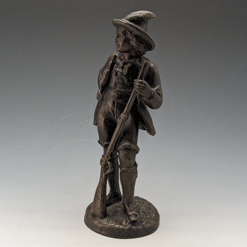 ヴィンテージ ブロンズ製 銃を持つ男性 フィギュリン