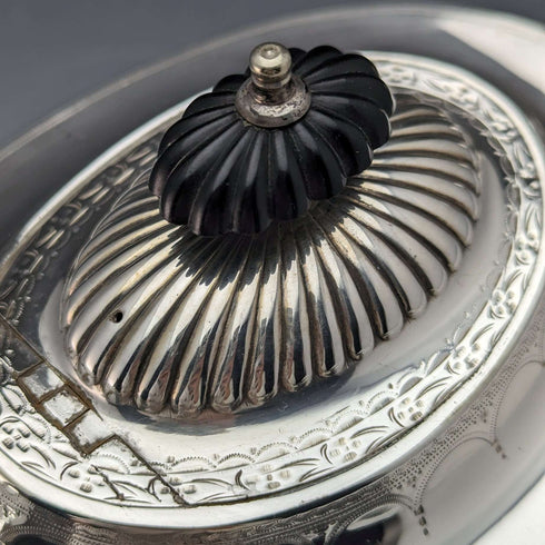 1895年頃 英国アンティーク シルバープレート製ティーポット Mappin & Webb