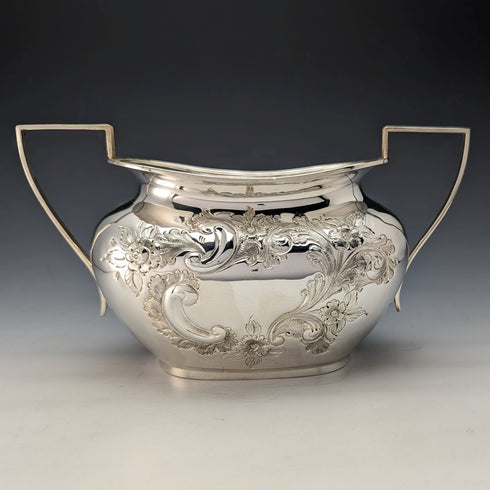 1900年頃 英国アンティーク シルバープレート製 シュガーボウル Needham, Veal&Tyzach