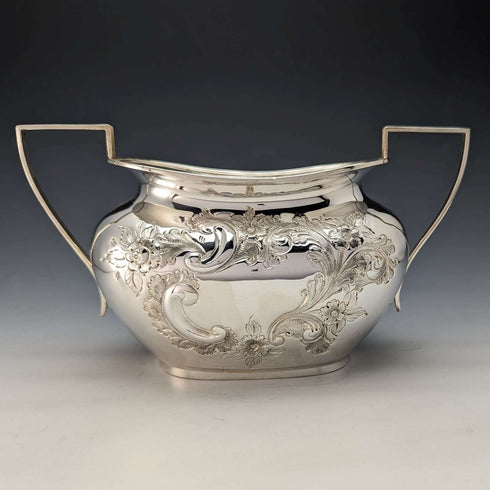1900年頃 英国アンティーク シルバープレート製 シュガーボウル Needham, Veal&Tyzach