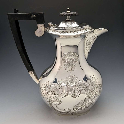 1900年頃 英国アンティーク シルバープレート製 ウォータージャグ Needham, Veal&Tyzach