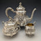 Circa 1900 German Antique 800 Silver Bachelor Teapot Set of 3 Total 762g