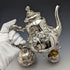 Circa 1900 German Antique 800 Silver Bachelor Teapot Set of 3 Total 762g