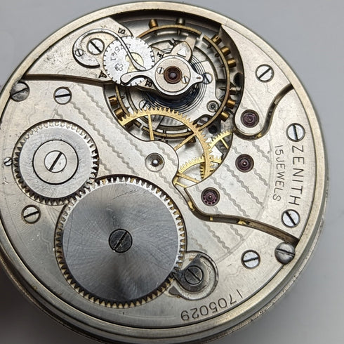 Circa 1914 Antique Zenith large pocket watch, alloy case, in good working order