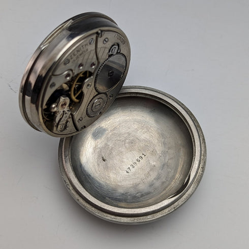 Circa 1914 Antique Zenith large pocket watch, alloy case, in good working order