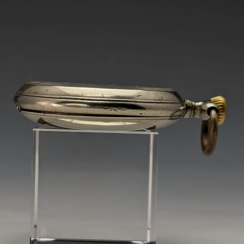 Circa 1910 Antique Omega large pocket watch Alloy case Good working condition