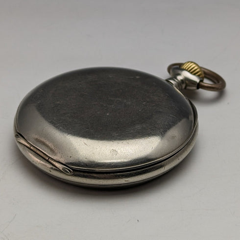 Circa 1910 Antique Omega large pocket watch Alloy case Good working condition