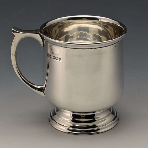 1947年 英国ヴィンテージ 純銀製マグカップ 149g James Dixon & Sons