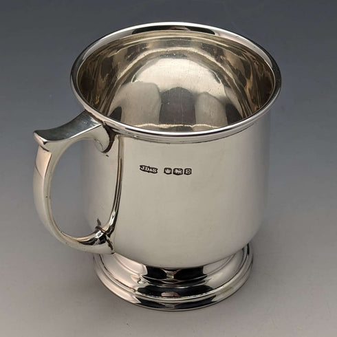 1947年 英国ヴィンテージ 純銀製マグカップ 149g James Dixon & Sons