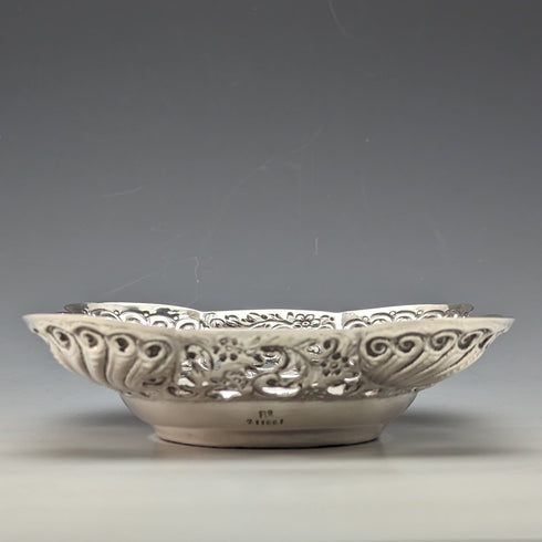 1893 年英國古董純銀精美裝飾盤 154 克查爾斯博伊頓二世