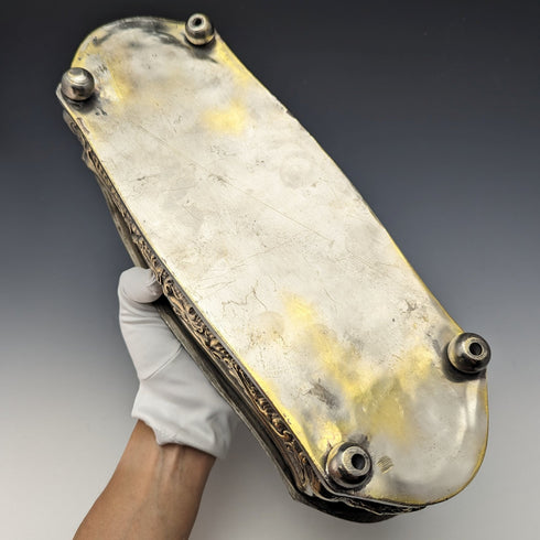 英国ヴィンテージ 真鍮製 大型キャスケット ジュエリーボックス 小物入れ