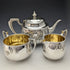 Circa 1921 British Antique Silver Plated Tea Set Elkington