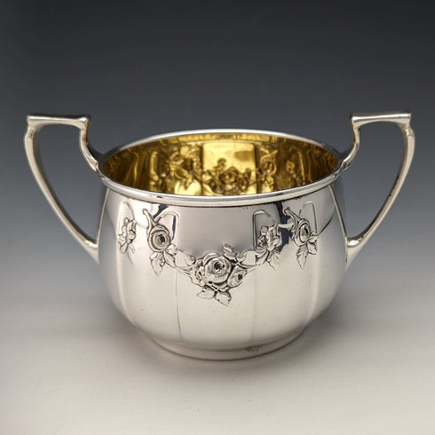 Circa 1921 British Antique Silver Plated Tea Set Elkington