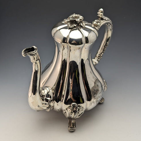 1840年頃 英国アンティーク シルバープレート製 コーヒーポット