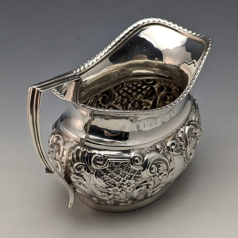 Circa 1898 British Antique Sterling Silver Cream Jug 100g Thomas Hayes
