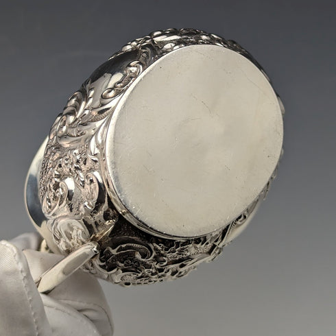 Circa 1898 British Antique Sterling Silver Cream Jug 100g Thomas Hayes