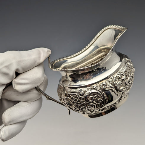 Circa 1898 British Antique Sterling Silver Cream Jug 100g Thomas Hayes