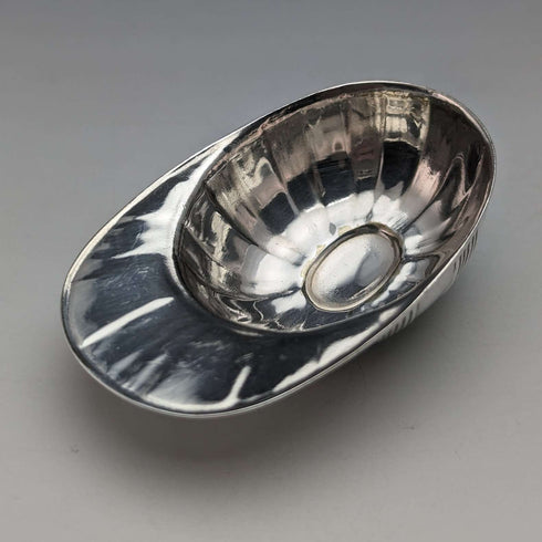 British Antique Silver Plated Jockey Cap Tea Caddy Spoon