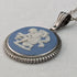 1975 年英國復古韋奇伍德純銀和碧玉吊墜項鍊