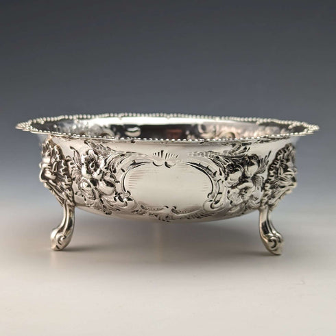 1880 British Antique Sterling Silver Stem Bowl 113g Robert Harper