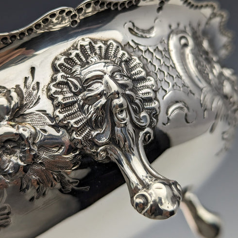 1880 年英國古董純銀高腳碗 113 克羅伯特哈珀