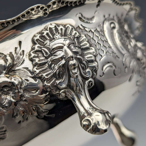 1880 British Antique Sterling Silver Stem Bowl 113g Robert Harper