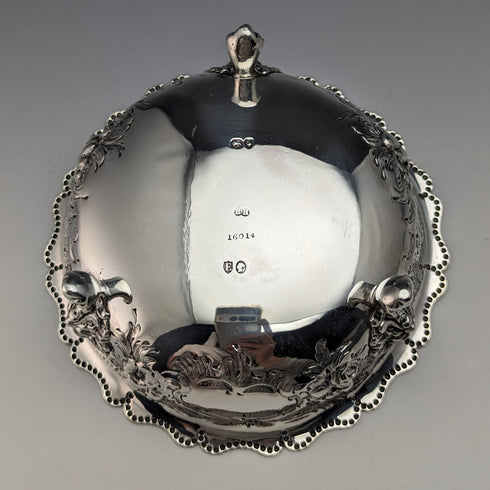 1880 年英國古董純銀高腳碗 113 克羅伯特哈珀