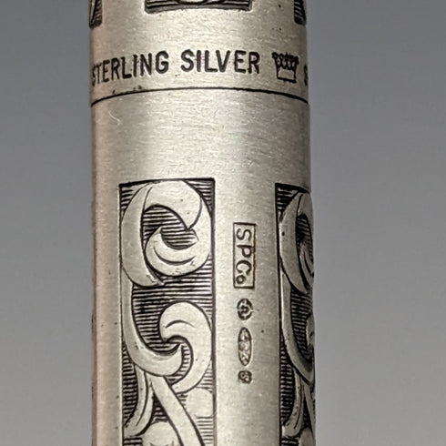 米国ヴィンテージ シェーファー 純銀製 推進式ペンシル 替芯付 ケース入