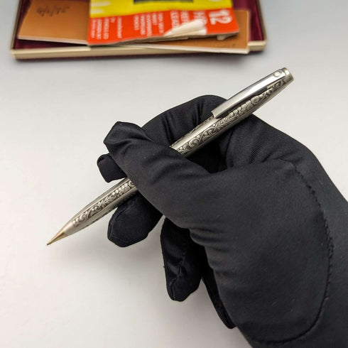 American Vintage Schafer Sterling Silver Propelled Pencil with Refill and Case