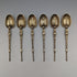 1936 British Vintage Sterling Silver Anoting Spoon Set of 6 in Case