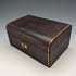British Antique Leather Covered Pocket Watch & Jewelry Box Accessory Case