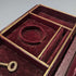 British Antique Leather Covered Pocket Watch & Jewelry Box Accessory Case