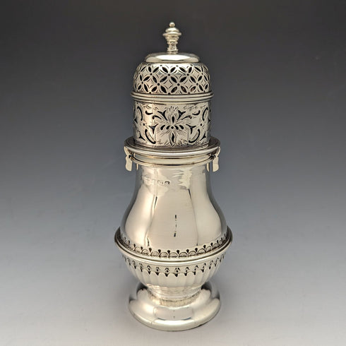 1915 British Antique Sterling Silver Sugar Caster 233g George Nathan & Ridley Hayes