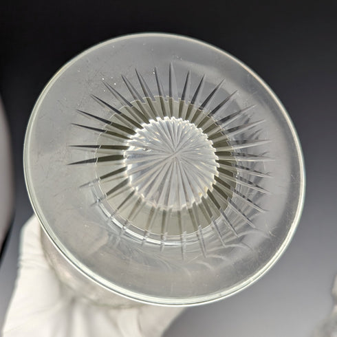 1910年 英国アンティーク 純銀装飾 ガラスデキャンタ Deakin & Sons