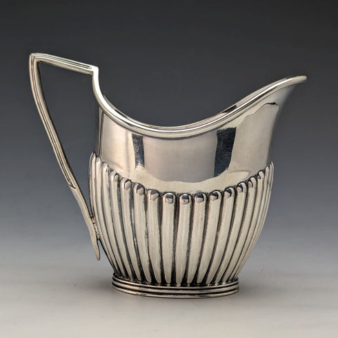 1905年頃 英国アンティーク シルバープレート製 シュガーボウル&クリームジャグ Mappin & Webb